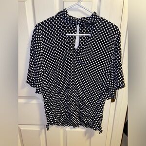 NWT Zara polka dot blouse